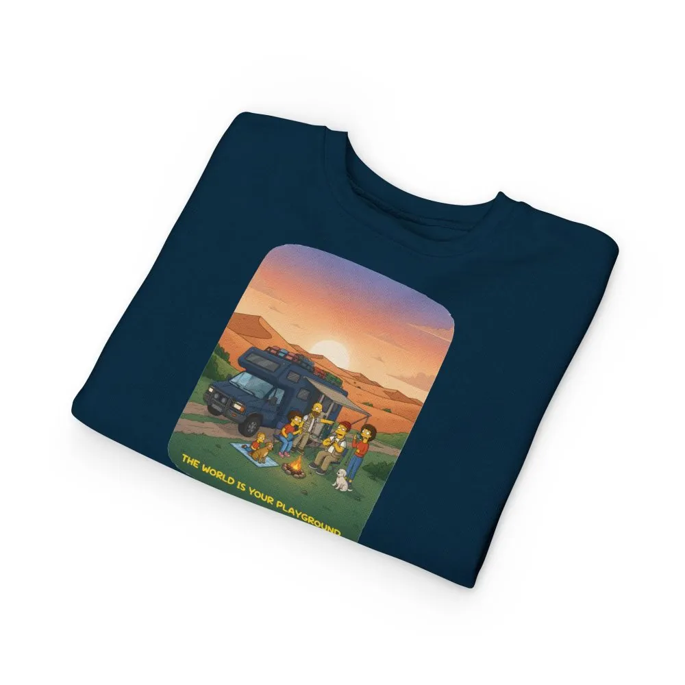 7521437725742837868_2048.jpeg Toddler Sweatshirt - "The World Is Your playground" (Design Sitcom-Line)
