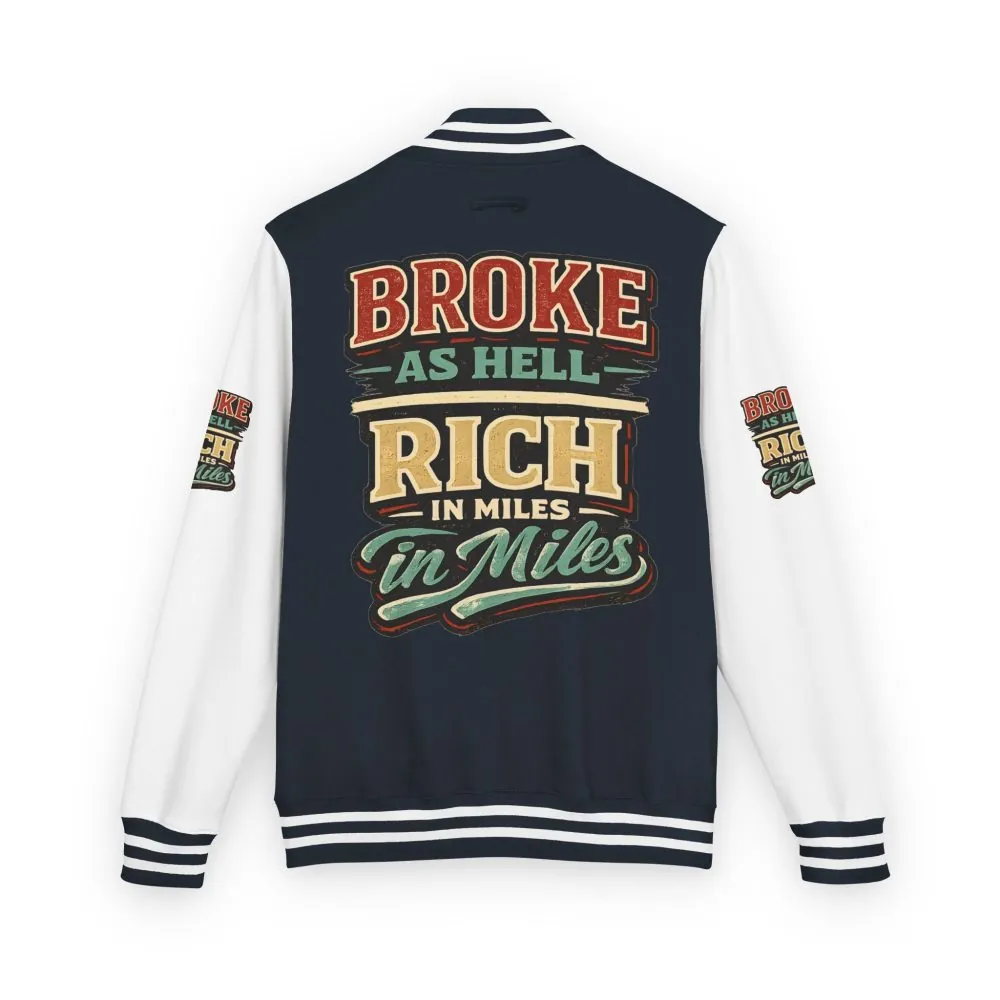 7750741314238147774_2048.jpeg Unisex Heavyweight Letterman Jacket — "Broke As Hell" Design F**K-Line