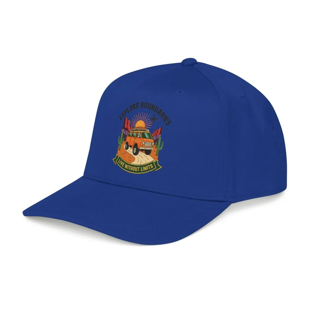 7766366086613738122_2048.jpeg Baseball Cap— "Eplore Boundaries-Live without limits" Mid Profile Baseball Hat