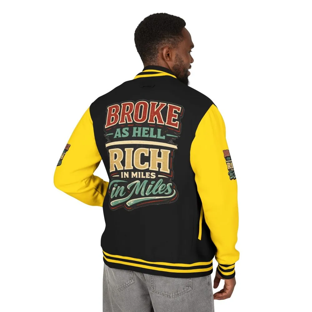 8109277750671394512_2048.jpeg Unisex Heavyweight Letterman Jacket — "Broke As Hell" Design F**K-Line