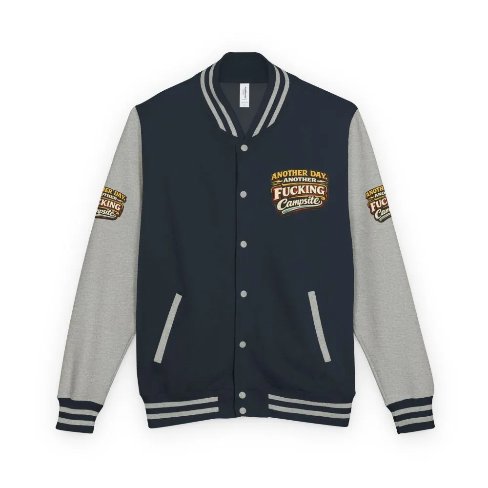 8408750412787307430_2048.jpeg Unisex Heavyweight Letterman Jacket — "Another Day" Design F**K-Line