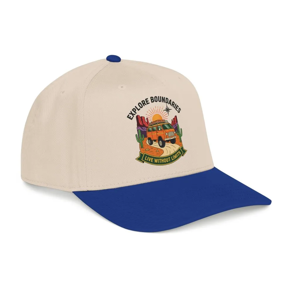 8426897380238327_2048.jpeg Baseball Cap— "Eplore Boundaries-Live without limits" Mid Profile Baseball Hat