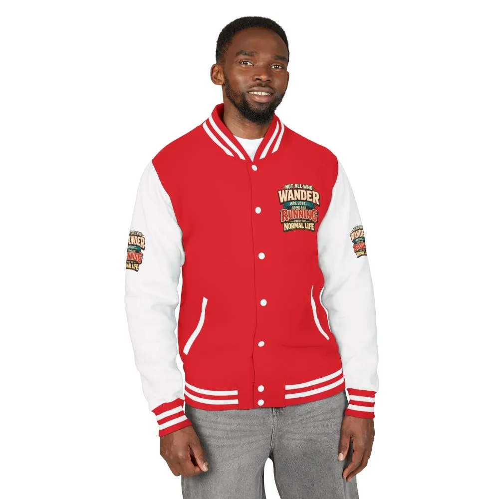 8669269402752063768_2048.jpeg Unisex Heavyweight Letterman Jacket — "Not All Who Wander Are Lost" Design F**K-Line