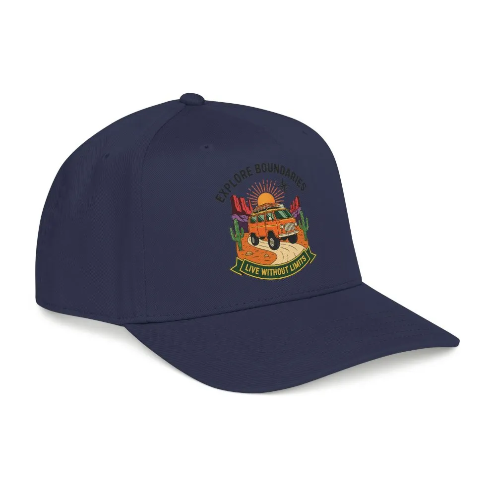 8775046865615496427_2048.jpeg Baseball Cap— "Eplore Boundaries-Live without limits" Mid Profile Baseball Hat