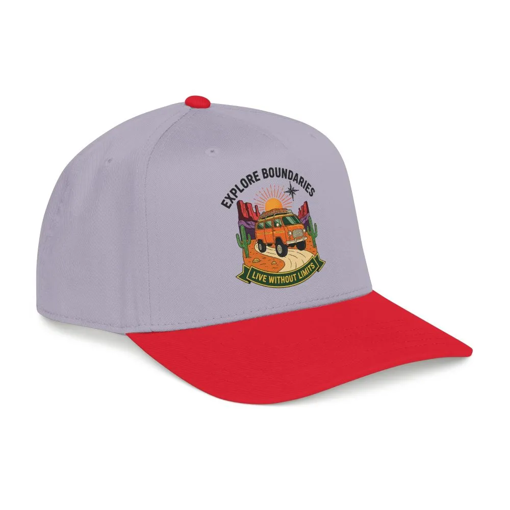 8865199982086386910_2048.jpeg Baseball Cap— "Eplore Boundaries-Live without limits" Mid Profile Baseball Hat