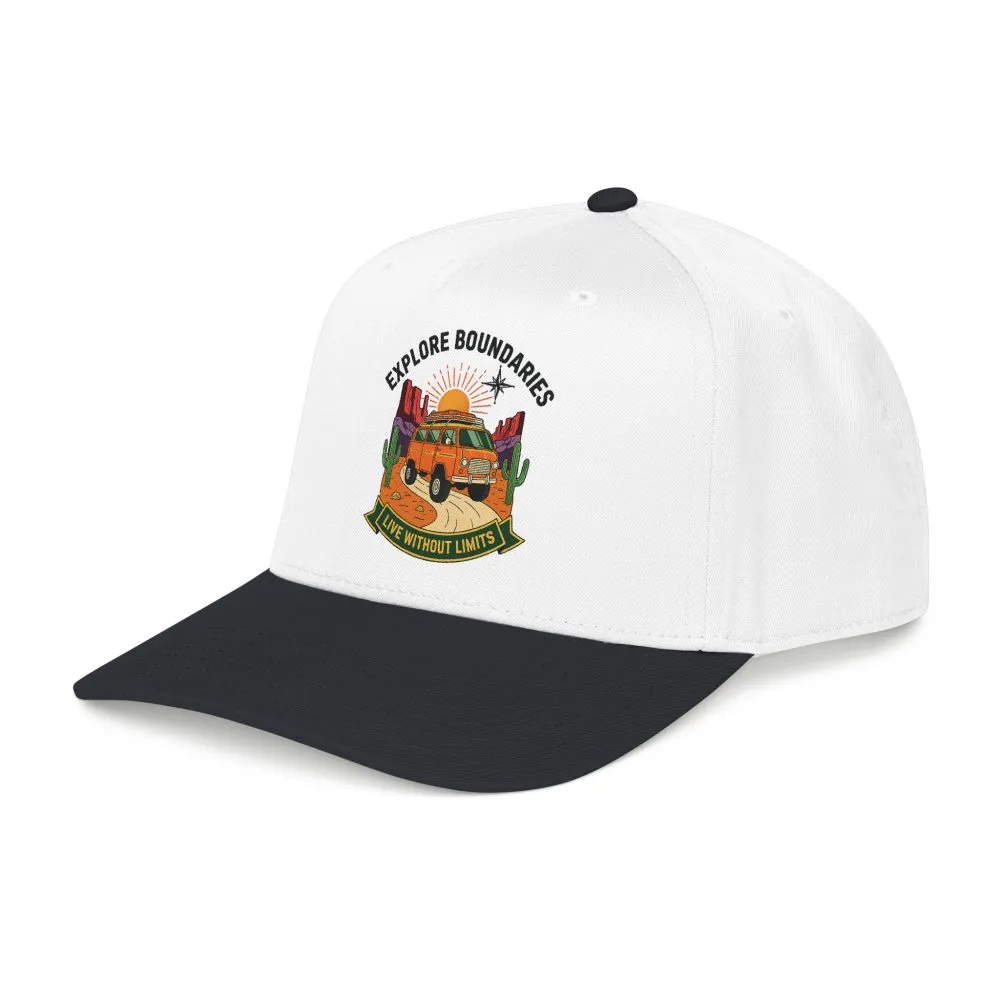 8867503349400797196_2048.jpeg Baseball Cap— "Eplore Boundaries-Live without limits" Mid Profile Baseball Hat