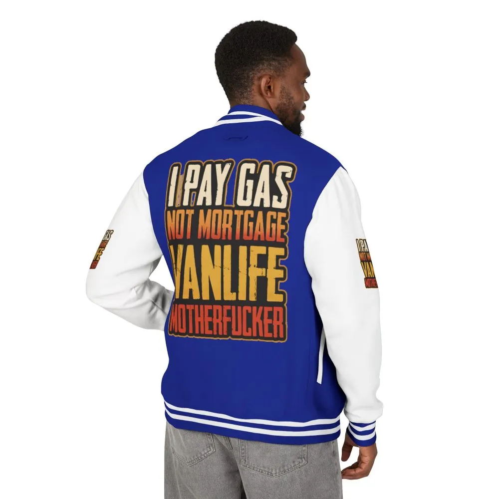 9340008474987984353_2048.jpeg Unisex Heavyweight Letterman Jacket — "I Pay Gas Not Mortgage" Design F**K-Line