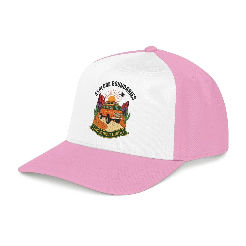 9622551333114572167_2048.jpeg Baseball Cap— "Eplore Boundaries-Live without limits" Mid Profile Baseball Hat