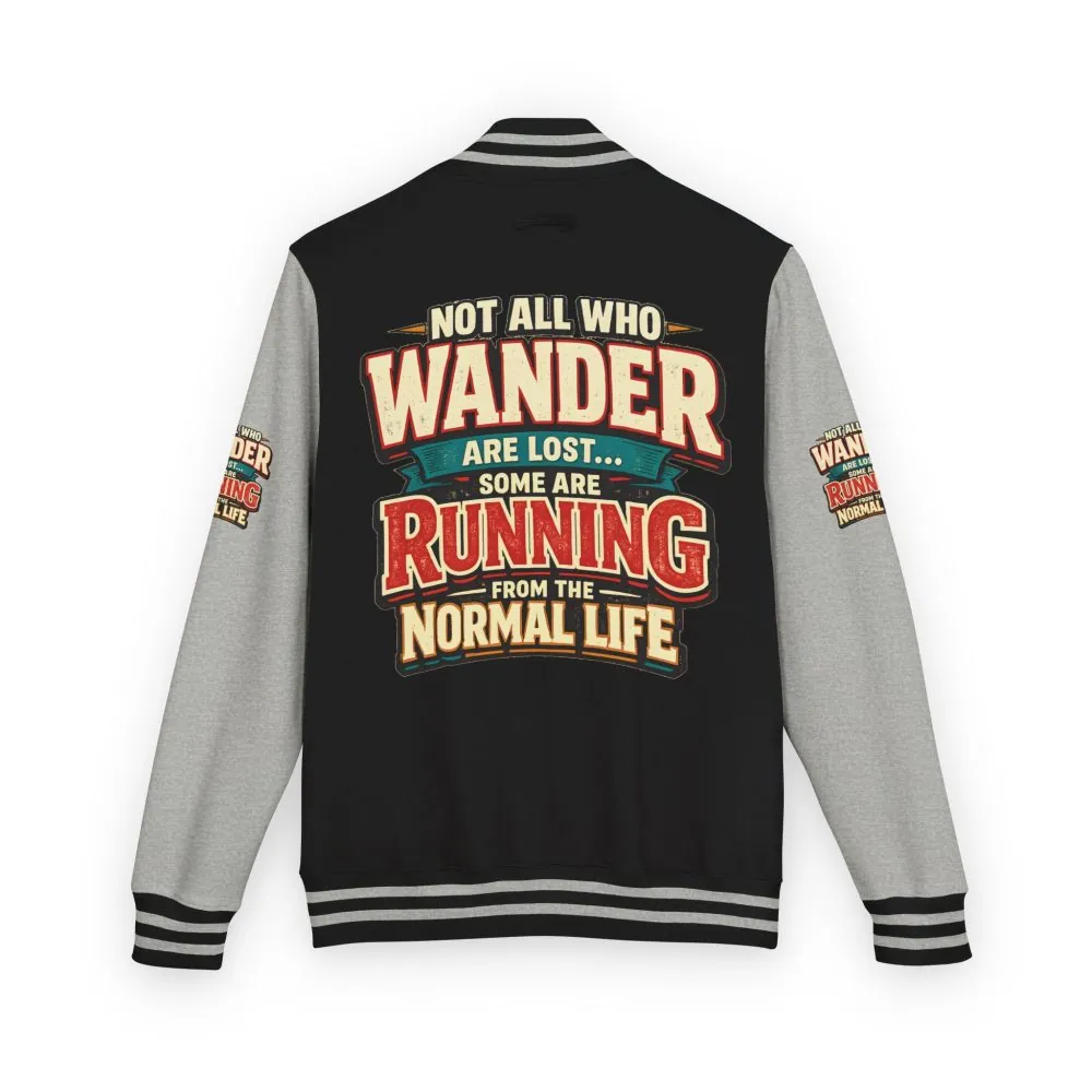 9786780595314950812_2048.jpeg Unisex Heavyweight Letterman Jacket — "Not All Who Wander Are Lost" Design F**K-Line