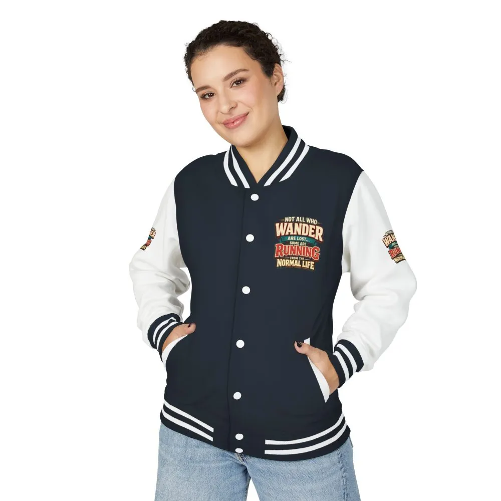 9866107357410126877_2048.jpeg Unisex Heavyweight Letterman Jacket — "Not All Who Wander Are Lost" Design F**K-Line