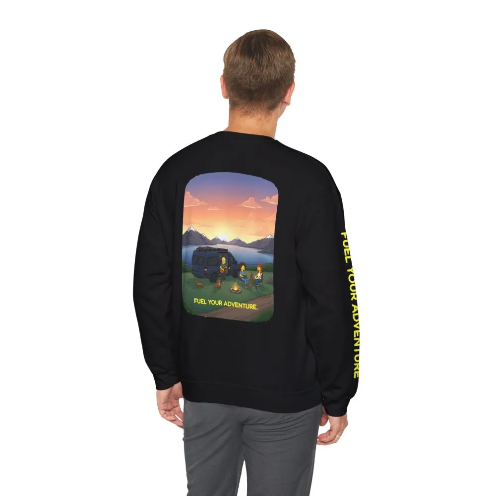 10021356829069721807_2048.jpeg Unisex Heavy Blend™ Crewneck Sweatshirt — "Fuel Your Adventure" Design Sitcom-Line