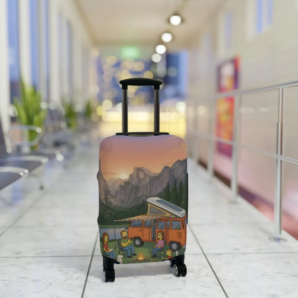10067161230404448389_2048.jpeg Luggage Cover — Adventure Camper Sketch Travel Suitcase(Design Sitcom-Line)