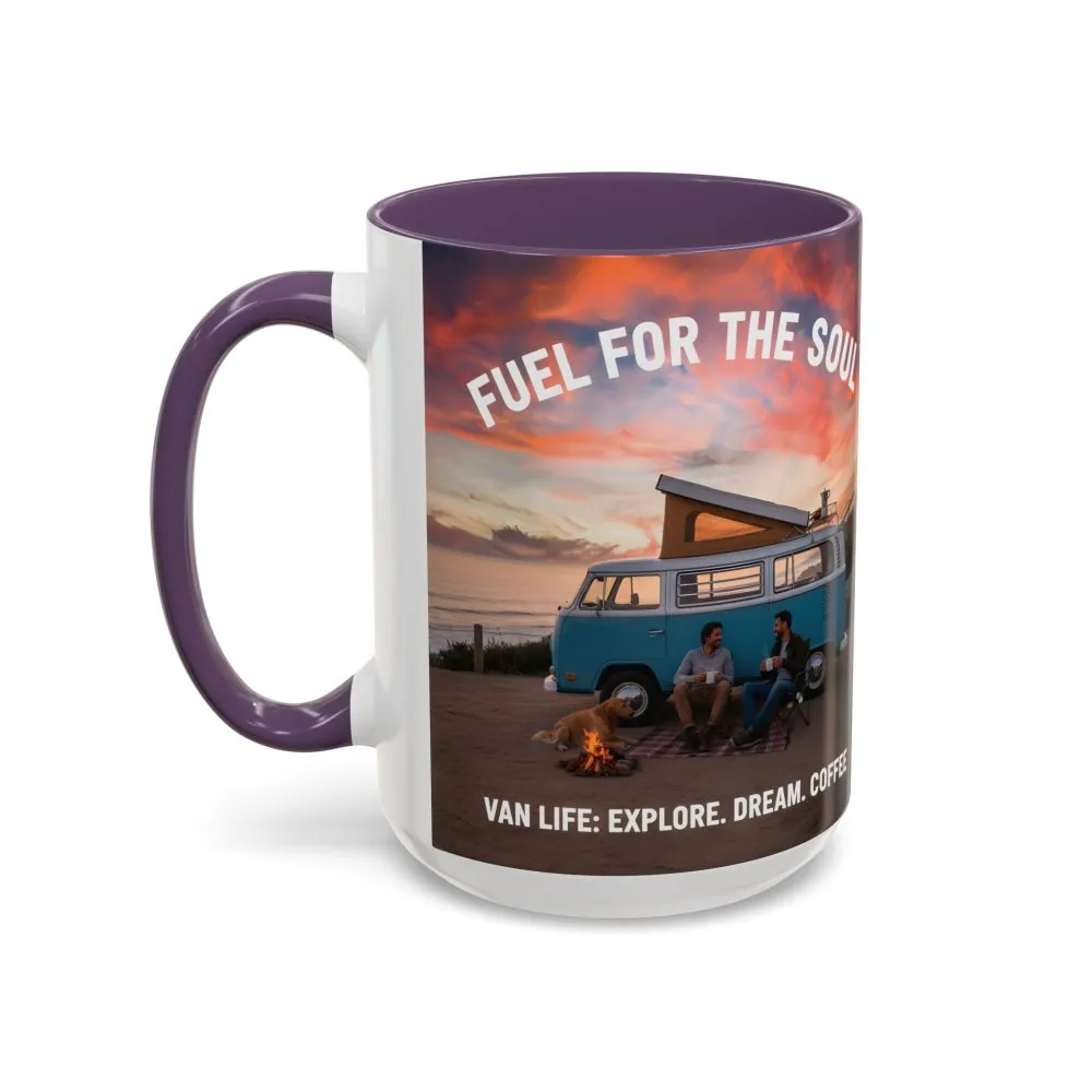 Accent Coffee Mug (11, 15oz) — "Fuel for the Soul"