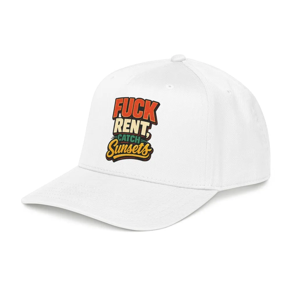Baseball Cap - "Fuck Rent Catch Sunsets" Design F**K-Line
