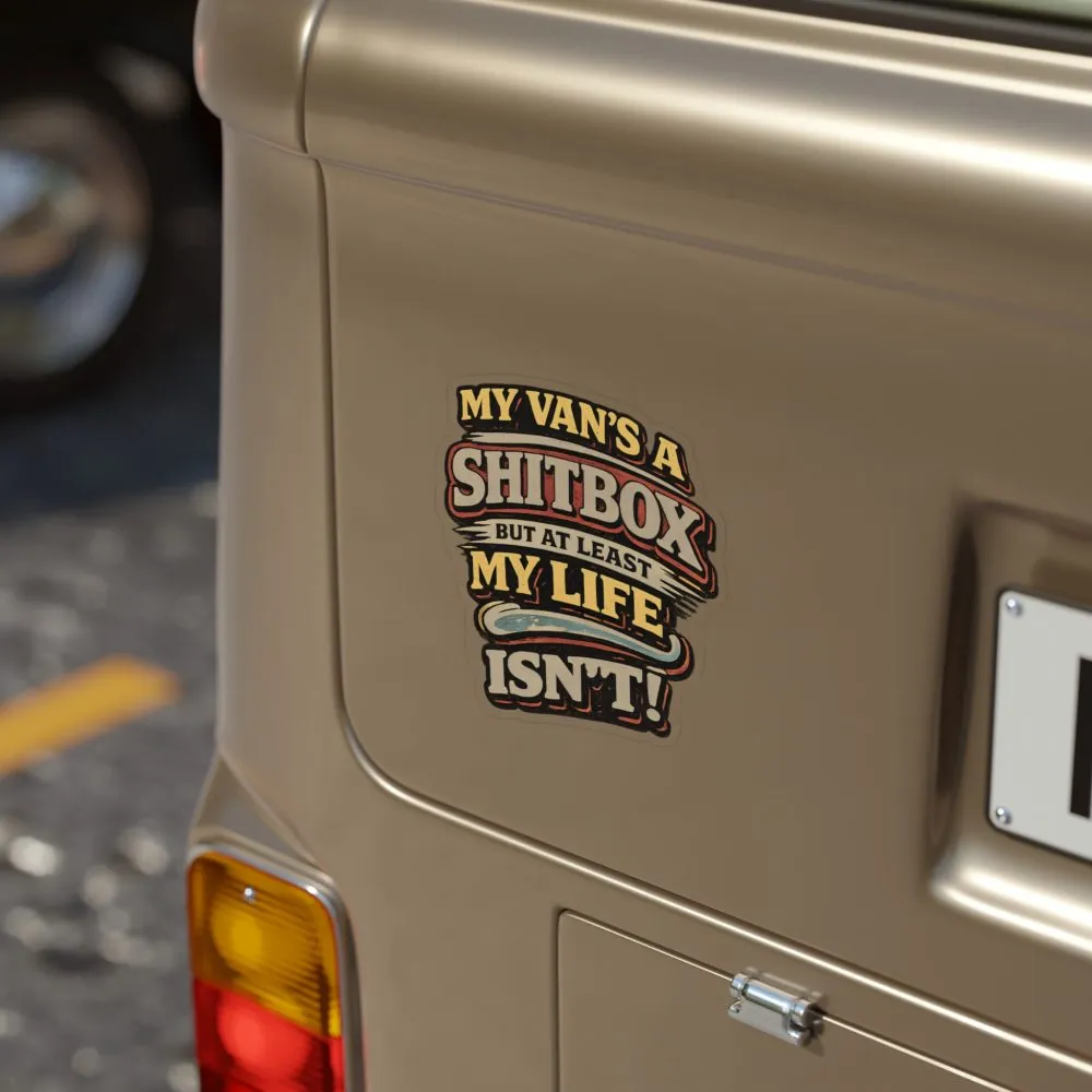 10078968603099874621_2048.jpeg Transparent Outdoor Stickers – "My Van`s A Shitbox" Design F**K-Line