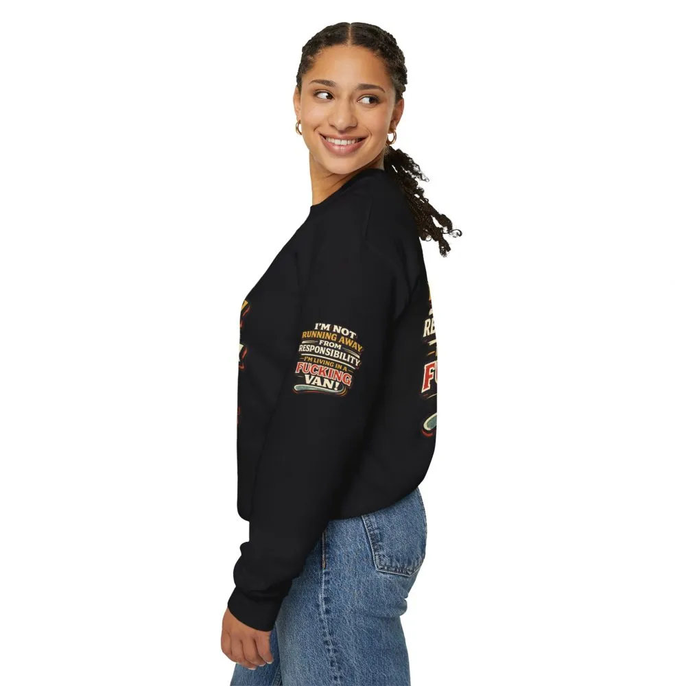 10138328244090205682_2048.jpeg Unisex Heavy Blend™ Crewneck Sweatshirt — "I`m Not running Away" Design F**K-Line