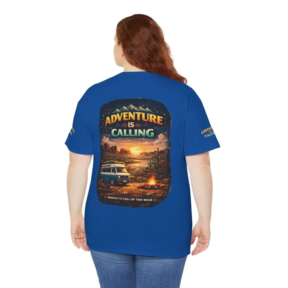 10138871932228892438_2048.jpeg Unisex Heavy Cotton Tee — "Adventure Is Calling" Design Scenic-Line