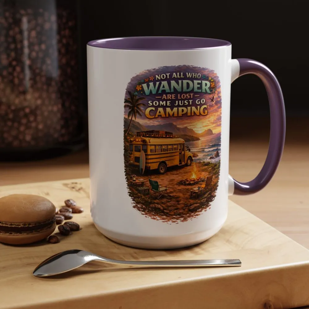 10143283215605796863_2048.jpeg Accent Coffee Mug (11, 15oz) — "Not All Who Wander Are Lost" Design Scenic-Line