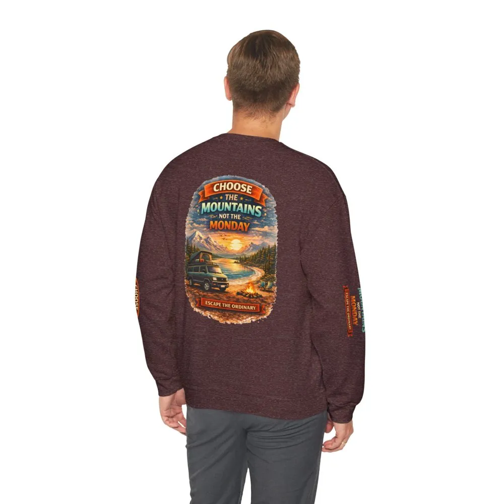 10154381610486153582_2048.jpeg Unisex Heavy Blend™ Crewneck Sweatshirt — "Choose The Mountens" Design Scenic-Line