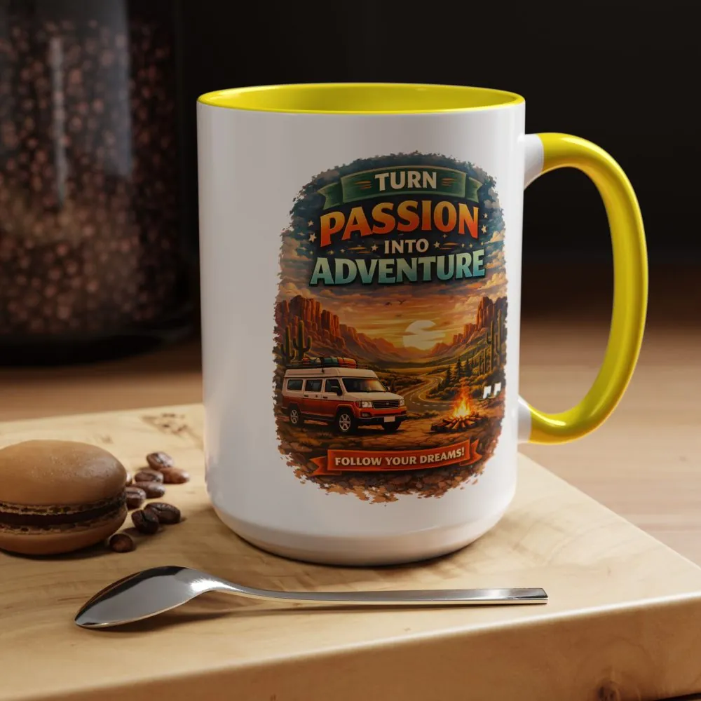 10157744359772917635_2048.jpeg Accent Coffee Mug (11, 15oz) — "Turn Passion Into Adventure" Design Scenic-Line