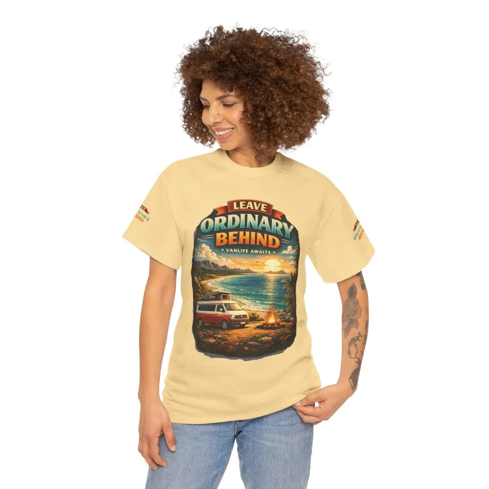 10168564411486177261_2048.jpeg Unisex Heavy Cotton Tee — "Leave Ordinary Behind" Design Scenic-Line