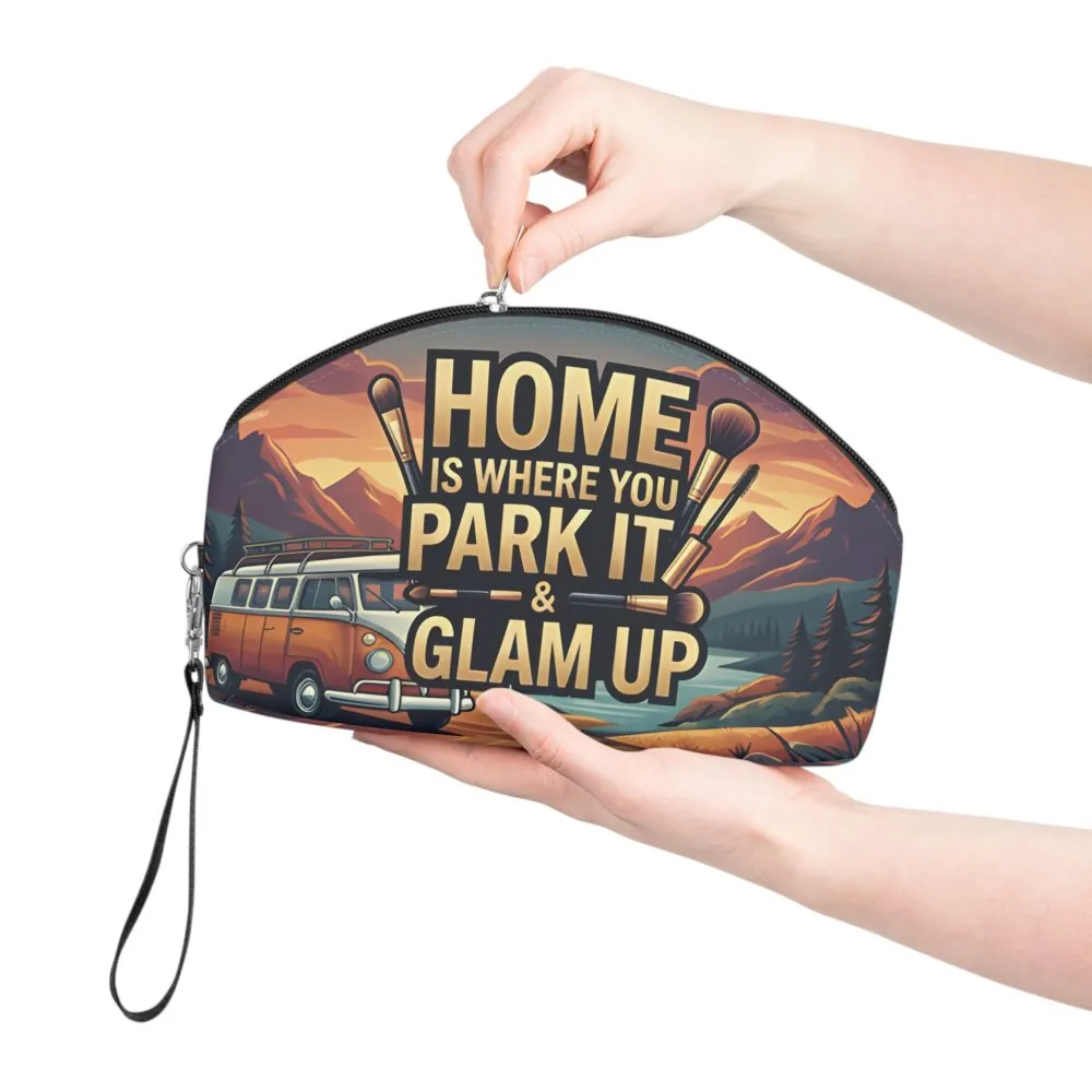 10170247997140609380_2048.jpeg Makeup Bag — "Home Is Where You Park It-Glam Up" campervan quoted