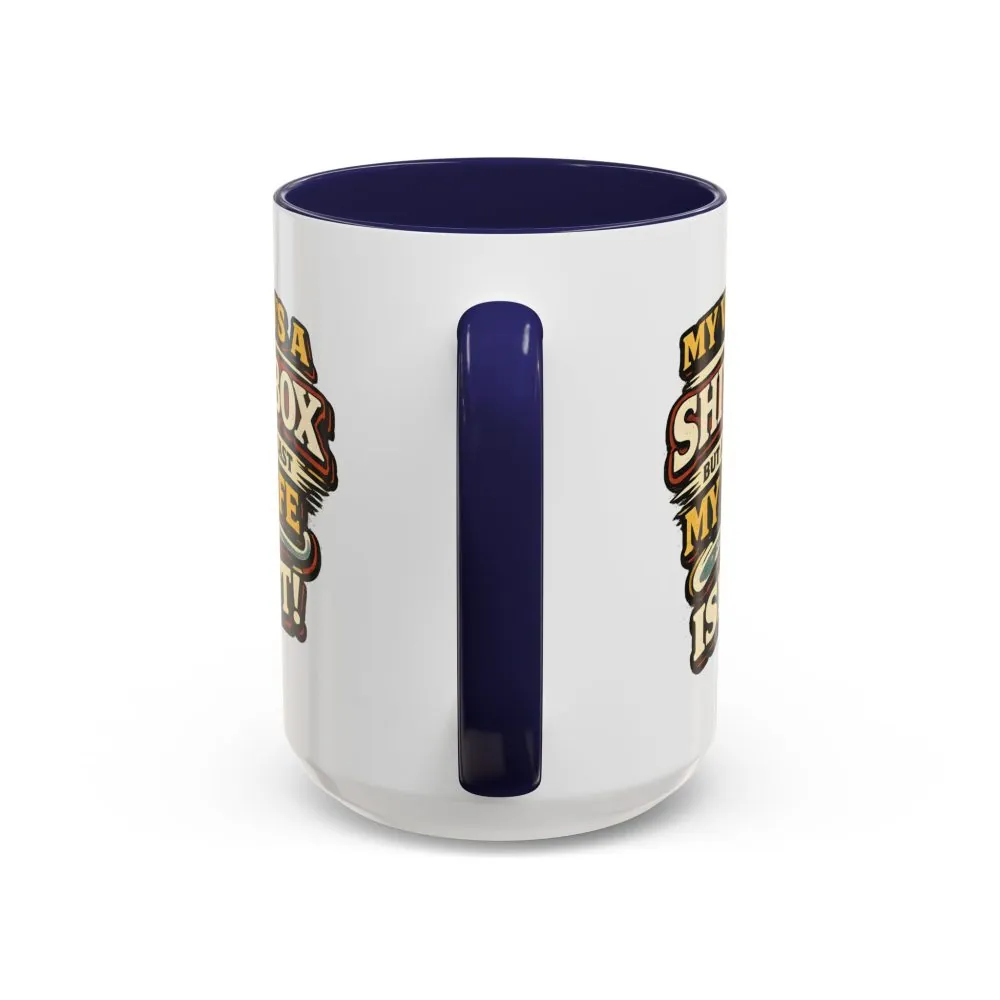 Accent Coffee Mug (11, 15oz) — "My Van`s A Shitbox" Design F**K-Line