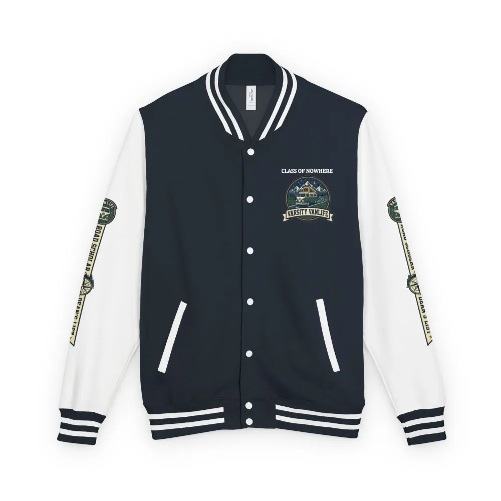 10205968964663736851_2048.jpeg Unisex Heavyweight Letterman Jacket (Awdis) —"Adventure Academy" Road Trip Team Varsity Jacket