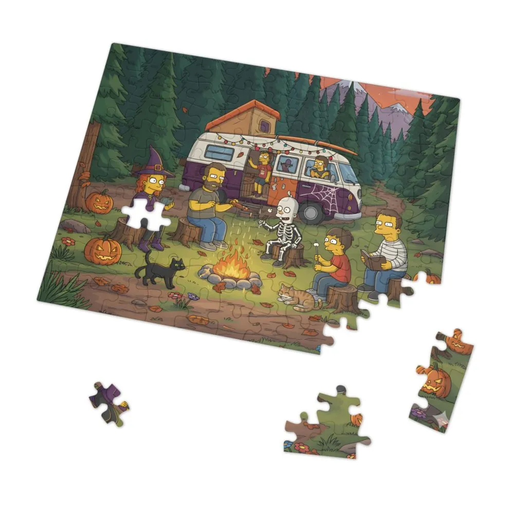 10219498535730936990_2048.jpeg Jigsaw Puzzle with Tin — Autumn Camping Jigsaw Halloween