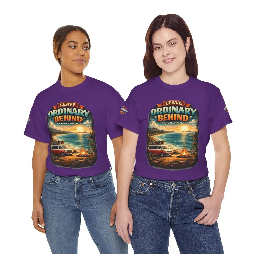 1022117176954033154_2048.jpeg Unisex Heavy Cotton Tee — "Leave Ordinary Behind" Design Scenic-Line