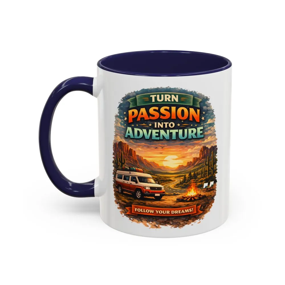 10225681047489412233_2048.jpeg Accent Coffee Mug (11, 15oz) — "Turn Passion Into Adventure" Design Scenic-Line