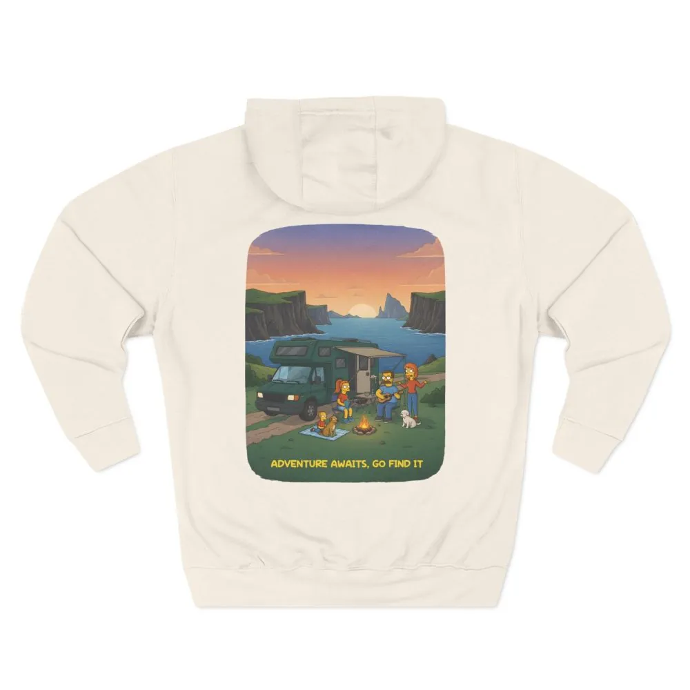 10235632829242948826_2048.jpeg Three-Panel Fleece Hoodie - "Adventure Awaits-Go Find It"" Design Sitcom-Line