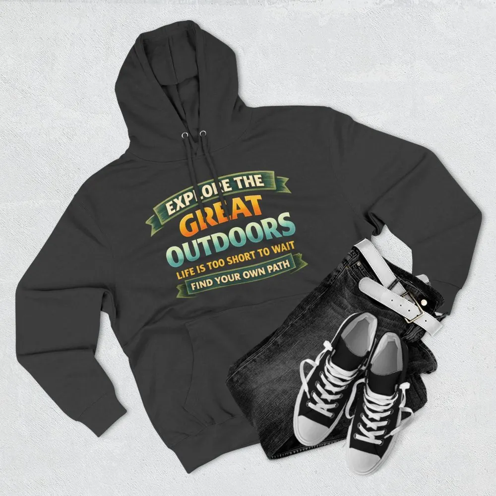 10260734494828126269_2048.jpeg Three-Panel Fleece Hoodie - "Explore The Great Outdoors" Design Scenic-Line