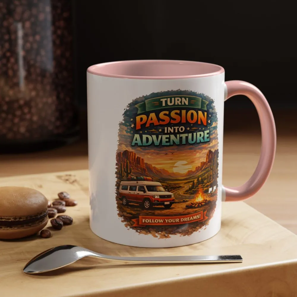 10263474922681287307_2048.jpeg Accent Coffee Mug (11, 15oz) — "Turn Passion Into Adventure" Design Scenic-Line