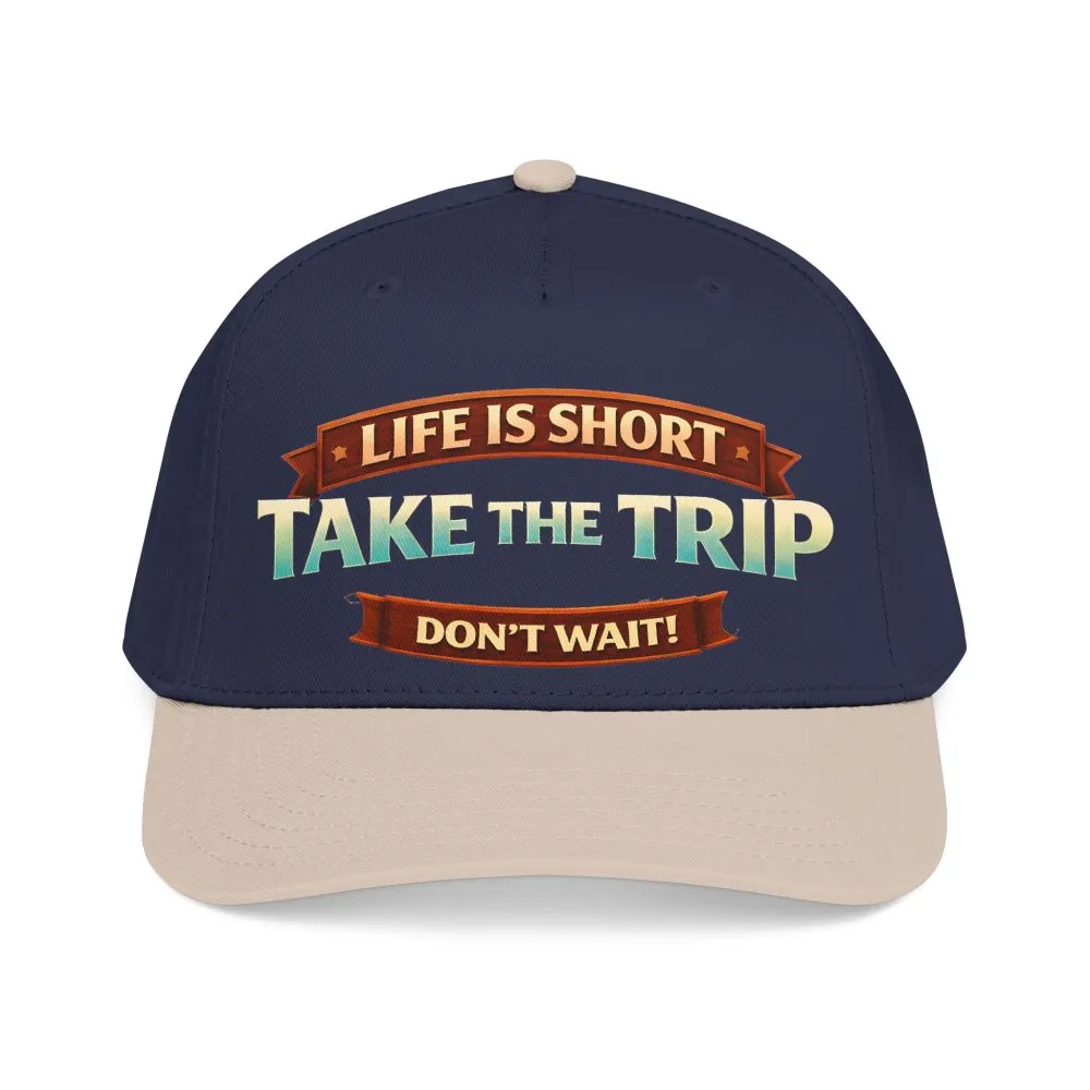10289335122436848211_2048.jpeg Baseball Cap - "Live Is Short Take The Trip" Design Scenic-Line