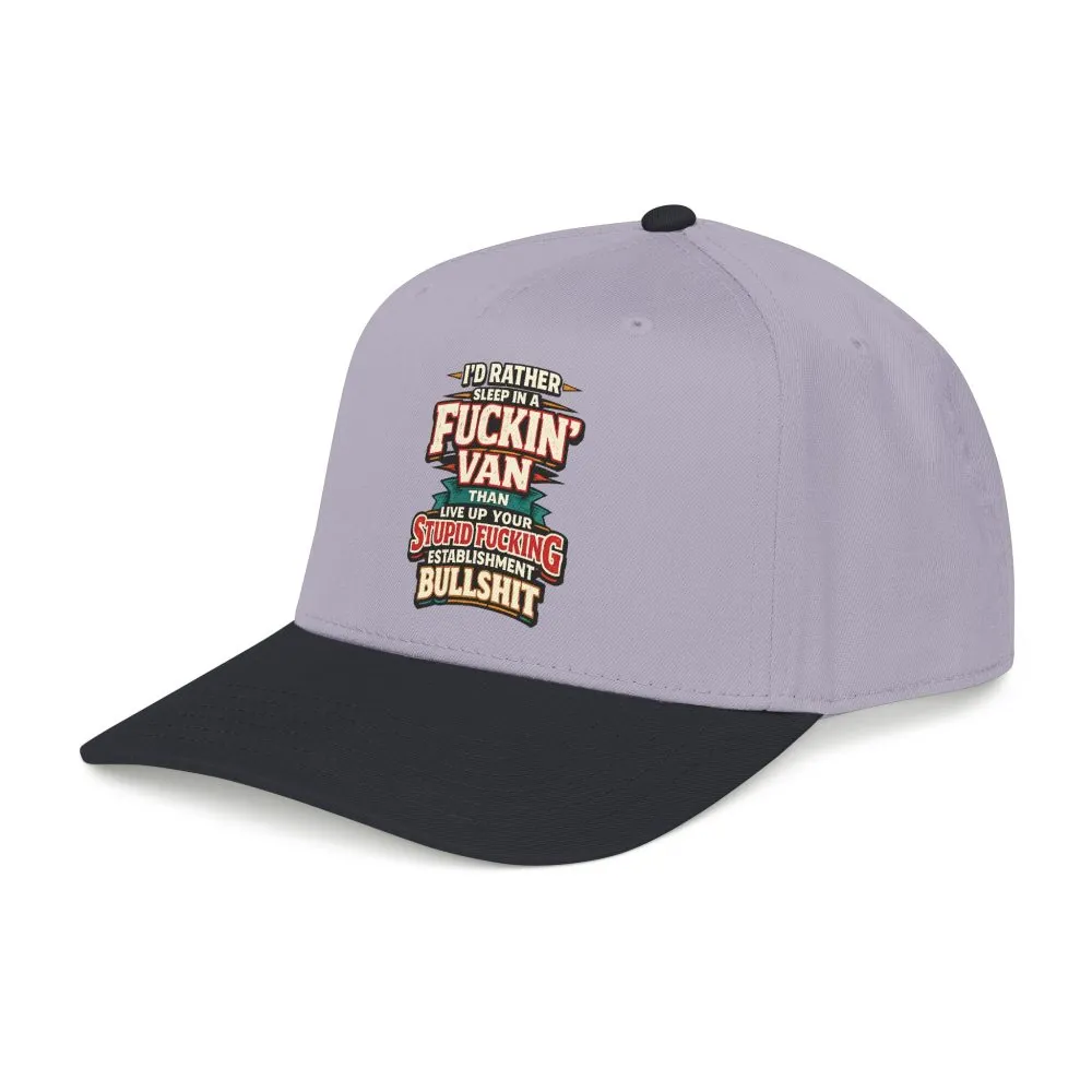 10310213220736733855_2048.jpeg Baseball Cap - "I´d Rather Sleep in A Fucking Van" Design F**K-Line