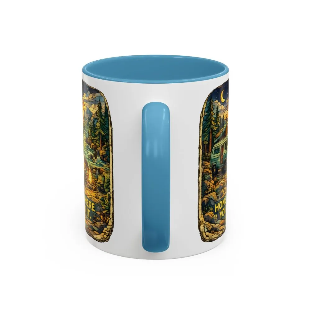 10334242601680687118_2048.jpeg Accent Coffee Mug (11, 15oz) — "Home Is Where You Park It" Design Cubic-Line