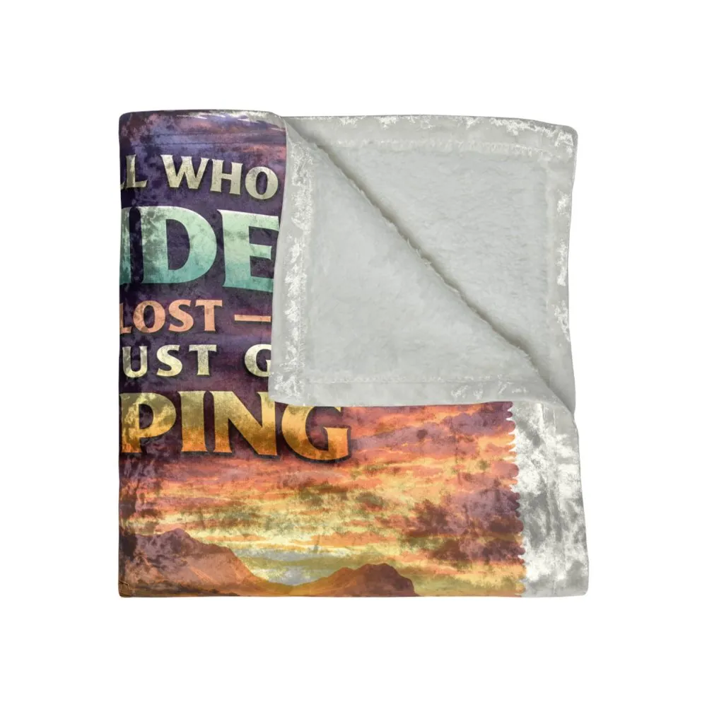 10357975451404157295_2048.jpeg Crushed Velvet Blanket —"Not All Who Wander Are Lost" Design Scenic-Line (Campervan)