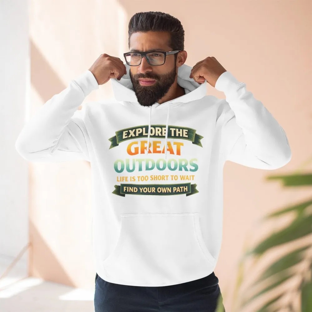 10364440735000266244_2048.jpeg Three-Panel Fleece Hoodie - "Explore The Great Outdoors" Design Scenic-Line