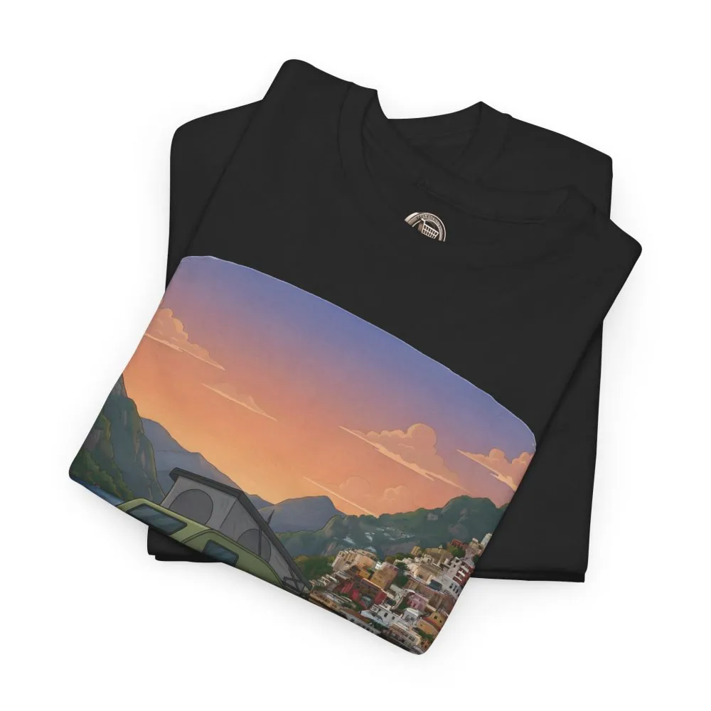 10420043652719799989_2048.jpeg Unisex Heavy Cotton Tee — "Mountain Air And Alpine Adventure" Design Sitcom-Line