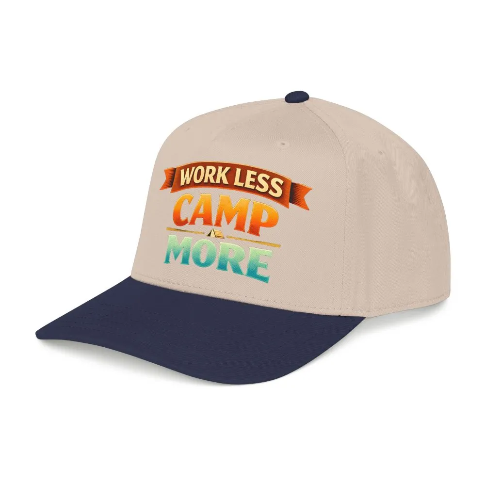 10423167795210472527_2048.jpeg Baseball Cap - "Work Less-Camp More" Design Scenic-Line