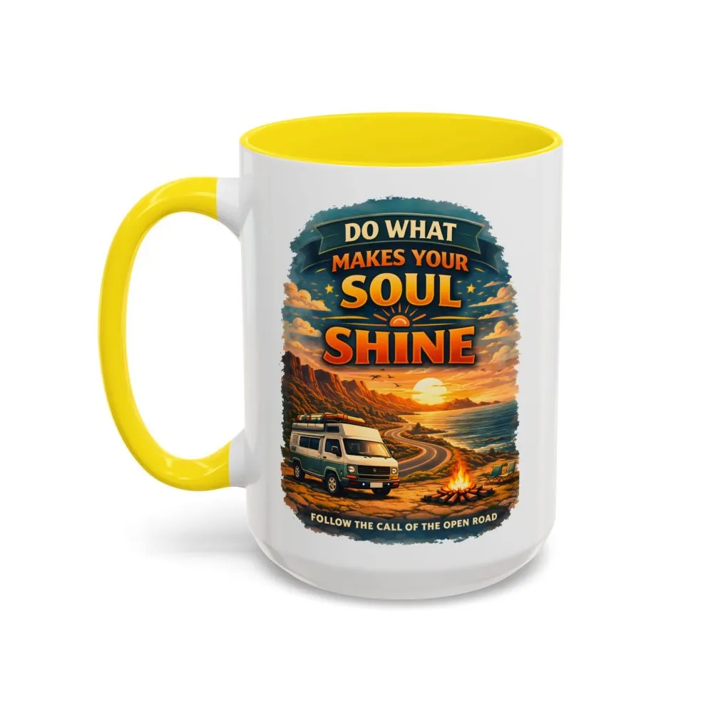 1044521553997848401_2048.jpeg Accent Coffee Mug (11, 15oz) — "Do What Makes Your Soul Shine" Design Scenic-Line
