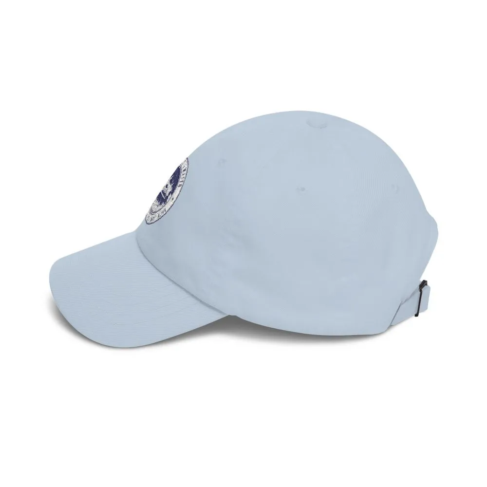 Dad Cap - "Adventure Awaits-Go Where You Feel Most Alive" Vintage National Park Stamp Hat
