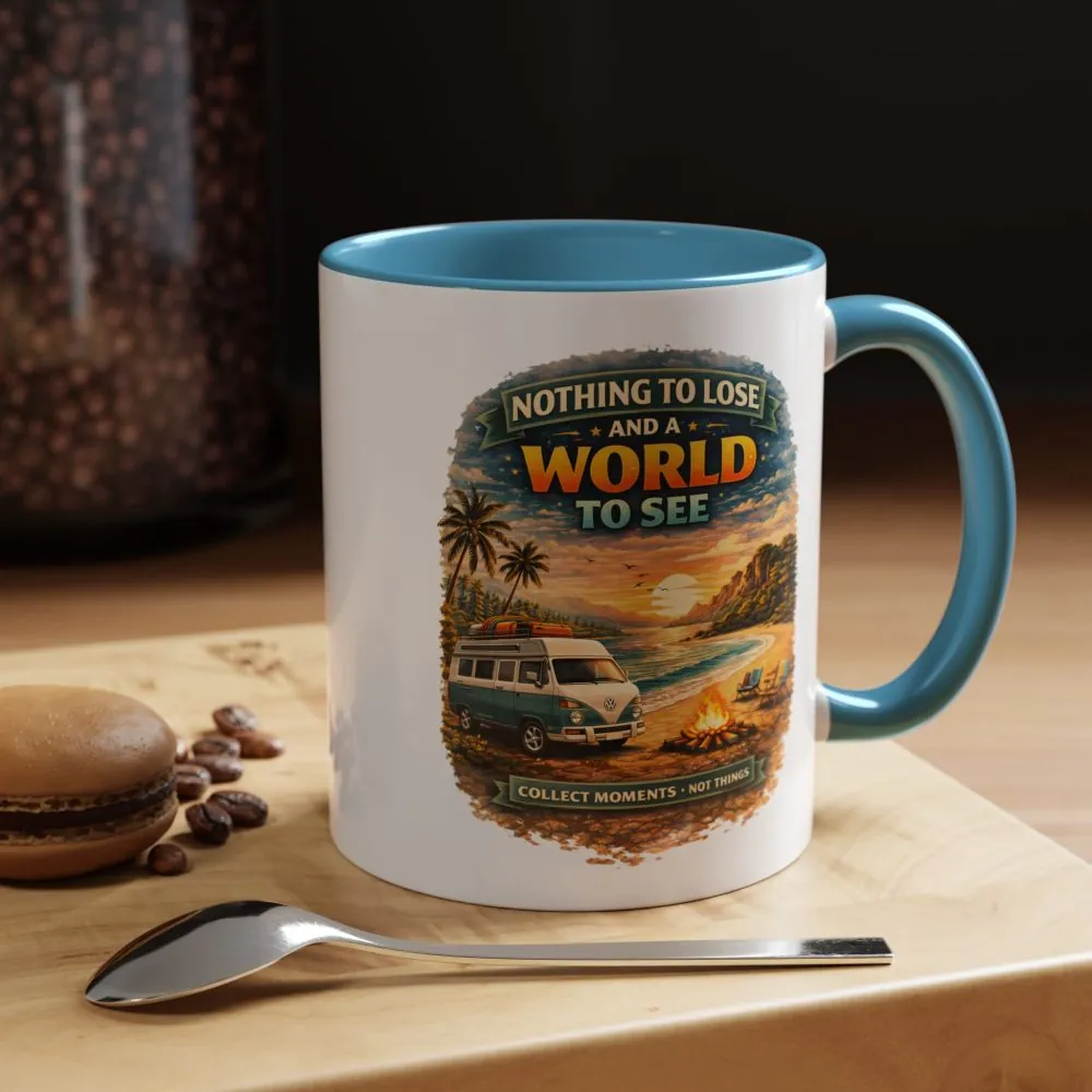 Accent Coffee Mug (11, 15oz) — "Nothing To Lose" Design Scenic-Line