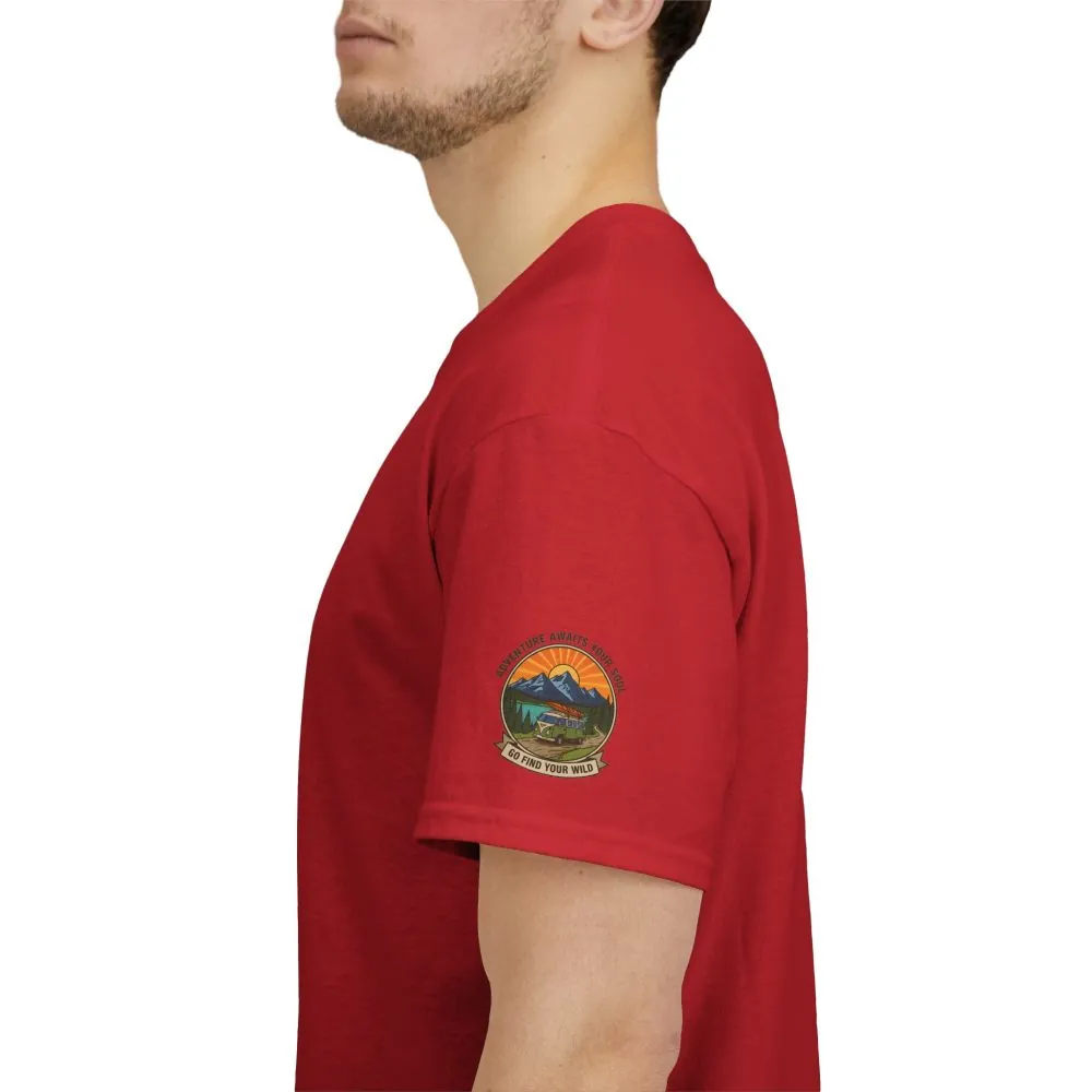 10503326441596485429_2048.jpeg Unisex Heavy Cotton Tee — “Adventure Awaits Your Soul: Go Find Your Wild” Van & Mountain Graphic