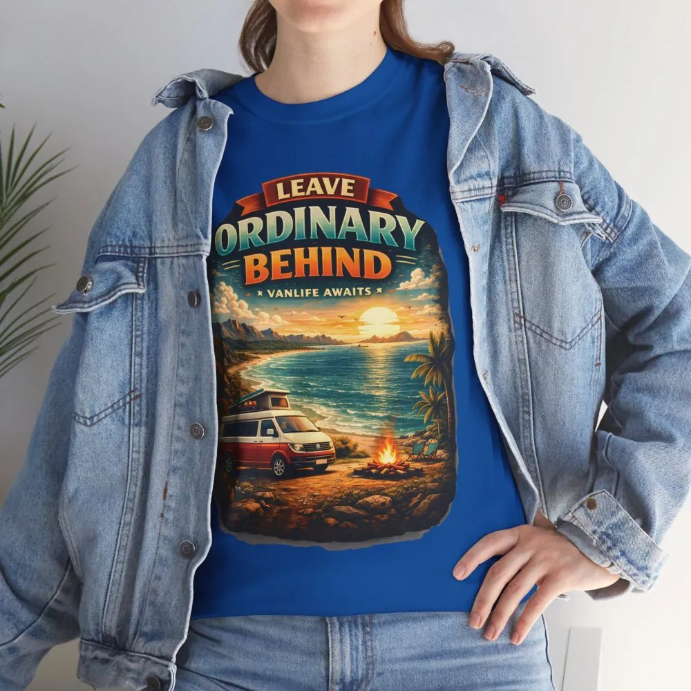 10521899363094478490_2048.jpeg Unisex Heavy Cotton Tee — "Leave Ordinary Behind" Design Scenic-Line
