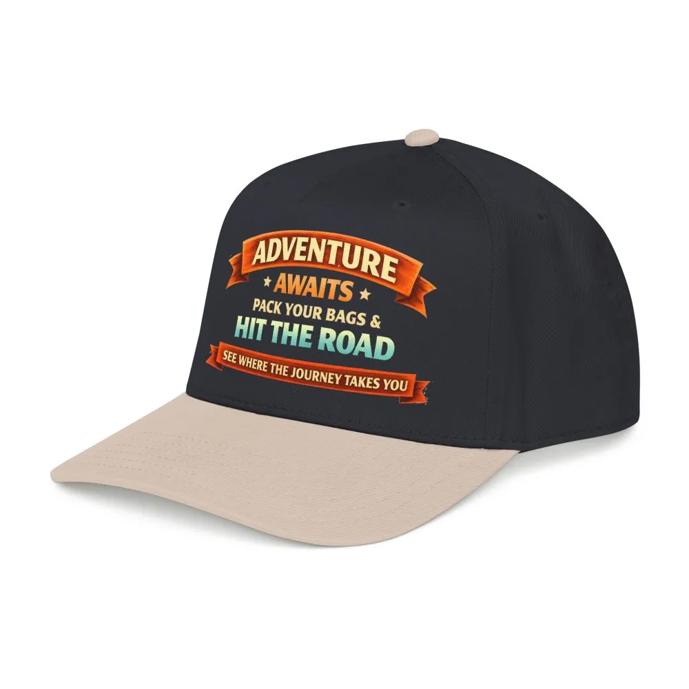 10536737780630092512_2048.jpeg Baseball Cap - "Adventure Awaits-Pack Your Bags" Design Scenic-Line