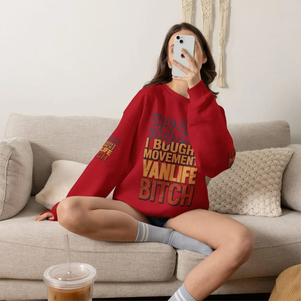 10542376844582595043_2048.jpeg Unisex Heavy Blend™ Crewneck Sweatshirt — "Buy Land They Said" Design F**K-Line