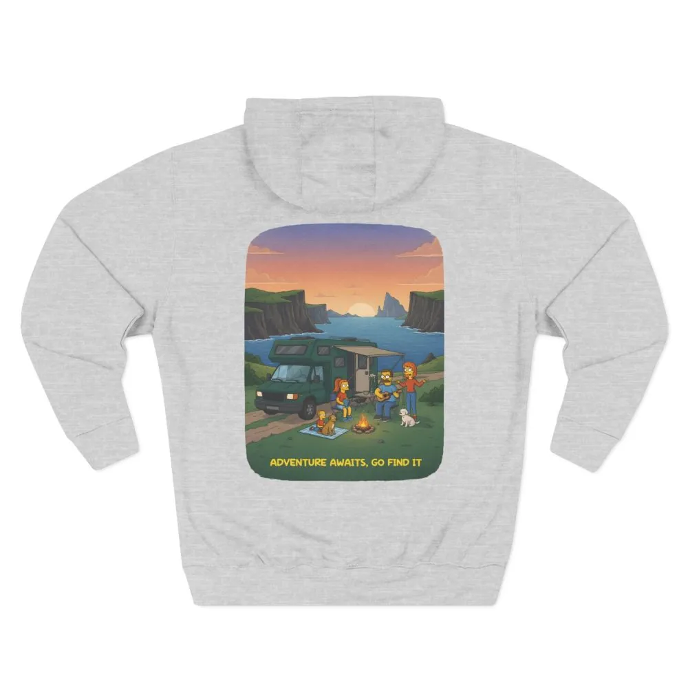 10589778701235799314_2048.jpeg Three-Panel Fleece Hoodie - "Adventure Awaits-Go Find It"" Design Sitcom-Line
