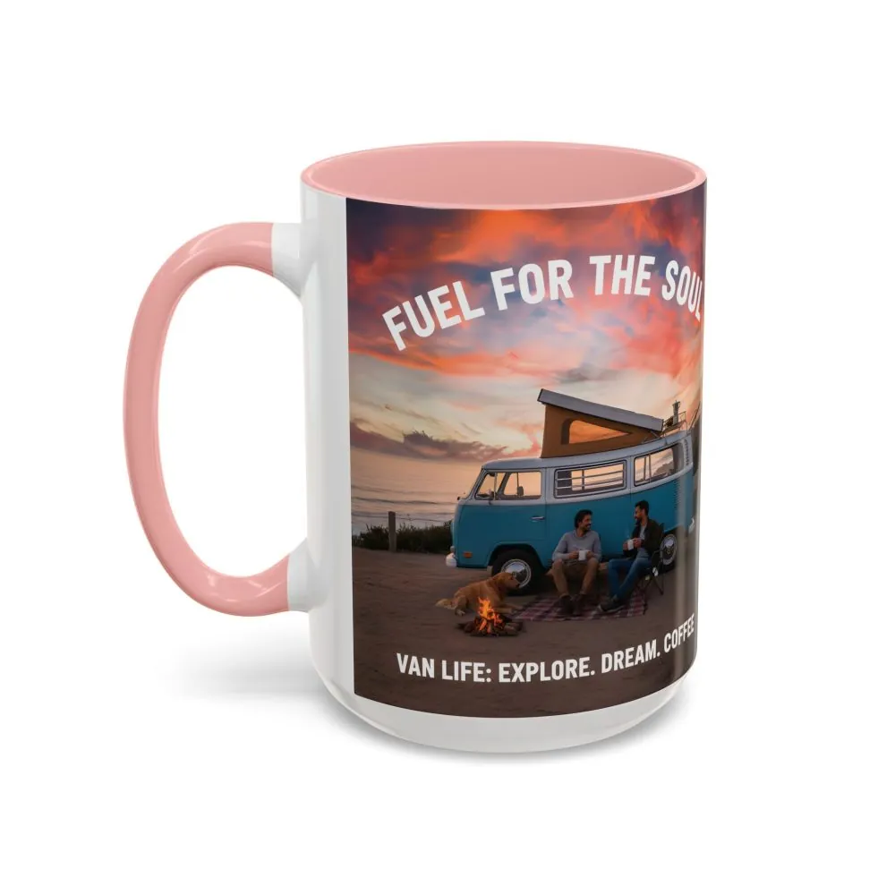 Accent Coffee Mug (11, 15oz) — "Fuel for the Soul"